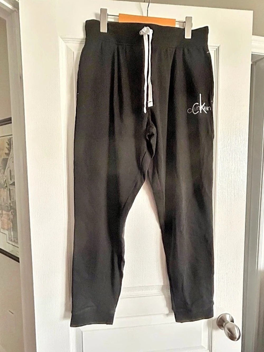 Calvin Klein Black Jogger Pants Size Large Like New